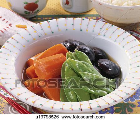 Carrot And Boiled Shiitake Mushroom In Soy And Sugar View Large Photo Image Stock Photograph - Carrot And Boiled Shiitake Mushroom In Soy And Sugar. Fotosearch