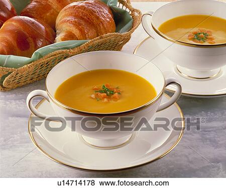 Stock Photo - Carrot Soup. Fotosearch