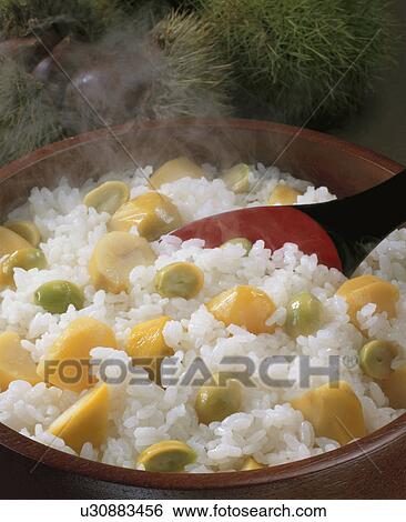 Chestnut Rice View Large Photo Image Stock Photograph - Chestnut Rice. Fotosearch