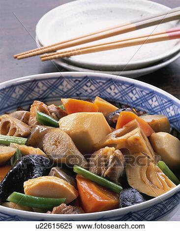 Chicken And Vegetables Fried And Boiled With Soy View Large Photo Image Stock Photography - Chicken And Vegetables Fried And Boiled With Soy. Fotosearch