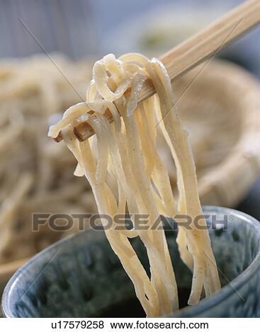 Stock Photo - Chilled Soba Noodles With Nori. Fotosearch