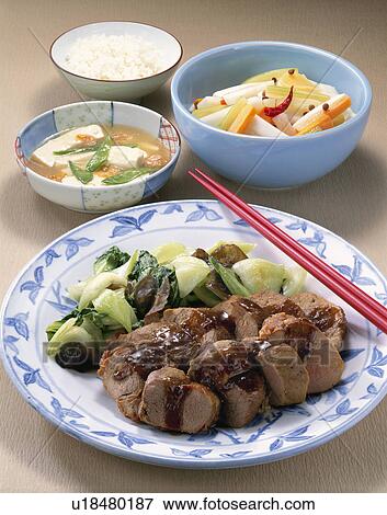 Chinese Style Steak Of Pork View Large Photo Image Stock Photo - Chinese Style Steak Of Pork. Fotosearch