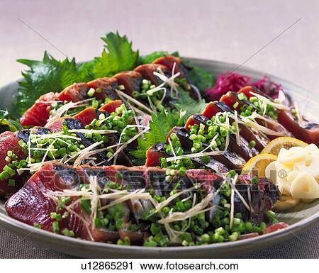 Chopped Raw Bonito View Large Photo Image Stock Image - Chopped Raw Bonito. Fotosearch