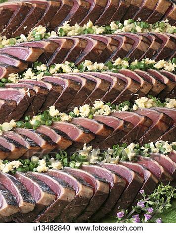 Chopped Raw Bonito View Large Photo Image Stock Image - Chopped Raw Bonito. Fotosearch