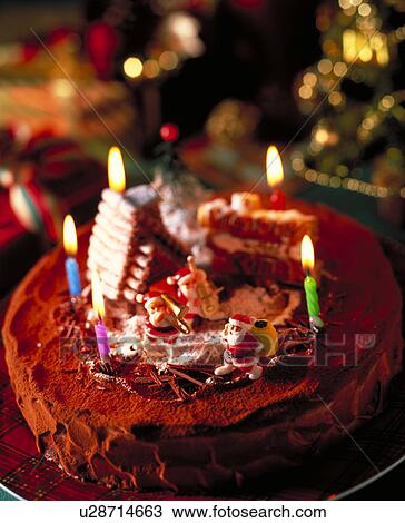 Christmas Cake View Large Photo Image Stock Image - Christmas Cake. Fotosearch
