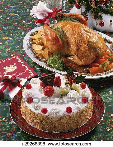 Stock Photo - Christmas Cake. Fotosearch