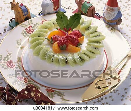 Christmas Cake View Large Photo Image Stock Photo - Christmas Cake. Fotosearch