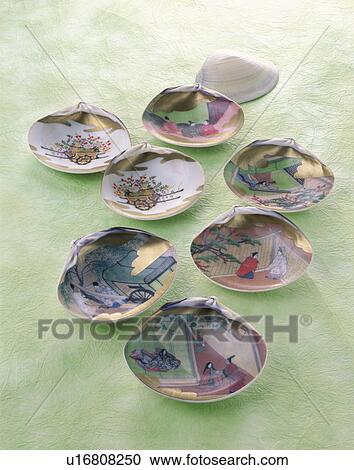 Stock Image - Clam Shell Game. Fotosearch