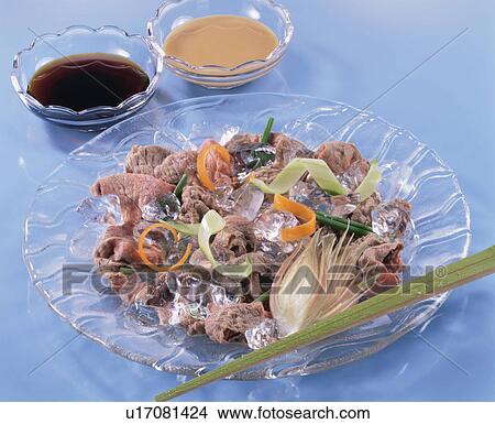 Cold Shabu-Shabu, Beef View Large Photo Image Picture - Cold Shabu-Shabu, Beef. Fotosearch