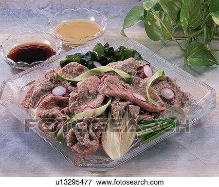 Stock Photo - Cold Shabu-Shabu, Beef. Fotosearch
