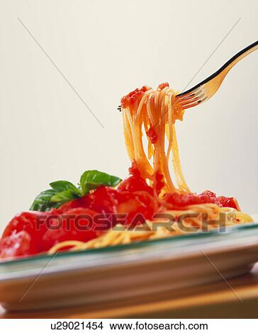 Cold Tomato Spaghetti View Large Photo Image Picture - Cold Tomato Spaghetti. Fotosearch