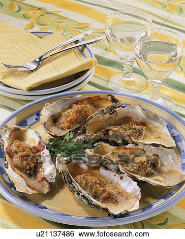 Coquille Of Oyster View Large Photo Image Stock Photograph - Coquille Of Oyster. Fotosearch