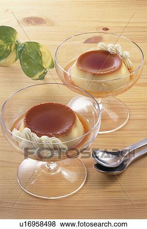 Stock Photo - Custard Pudding. Fotosearch