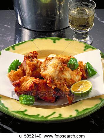 Stock Image - Deep-Fried Globefish. Fotosearch