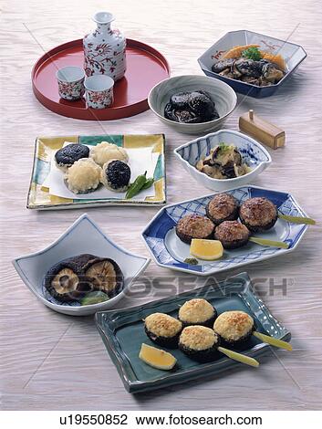 Stock Image - Dish Of Shiitake Mushroom. Fotosearch