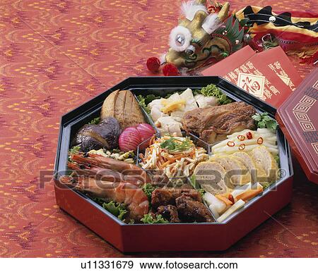 Dishes For The New Year Of The Chinese Style View Large Photo Image Stock Photo - Dishes For The New Year Of The Chinese Style. Fotosearch