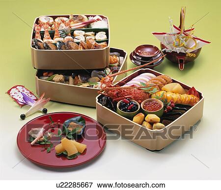 Dishes For The New Year View Large Photo Image Stock Photo - Dishes For The New Year. Fotosearch