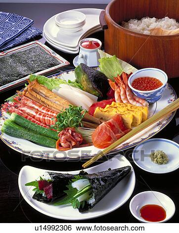 Do-It-Yourself Sushi Rolls View Large Photo Image Stock Photograph - Do-It-Yourself Sushi Rolls. Fotosearch