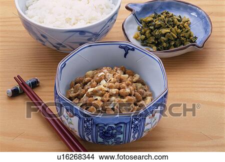 Picture - Fermented Soybeans. Fotosearch