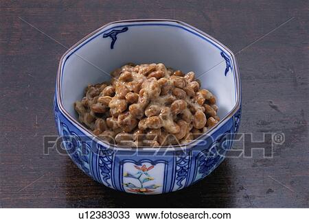 Stock Image - Fermented Soybeans. Fotosearch