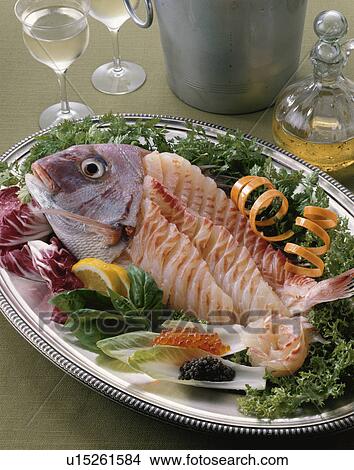 Fresh Slices Of Sea Bream View Large Photo Image Picture - Fresh Slices Of Sea Bream. Fotosearch
