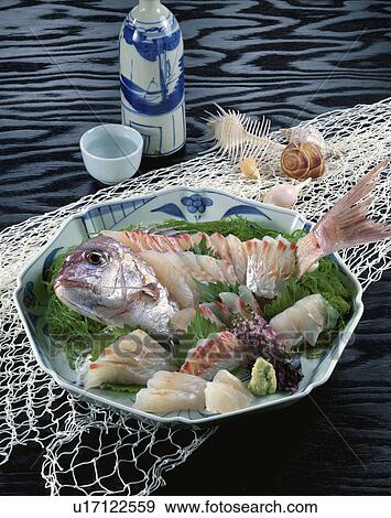 Stock Photo - Fresh Slices Of Sea Bream. Fotosearch