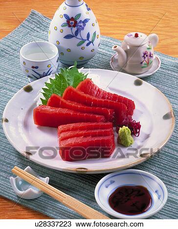Stock Image - Fresh Slices Of Tuna. Fotosearch