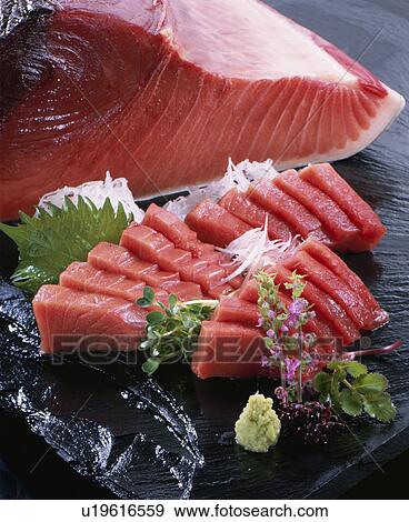 Stock Photo - Fresh Slices Of Tuna. Fotosearch