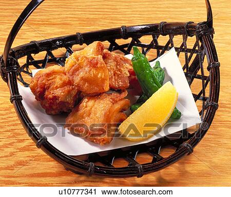 Stock Image - Fried Chicken, Thigh. Fotosearch