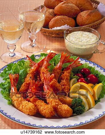 Stock Image - Fried Shrimp. Fotosearch