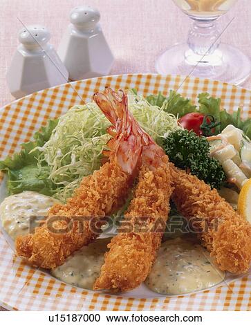 Stock Image - Fried Shrimp. Fotosearch