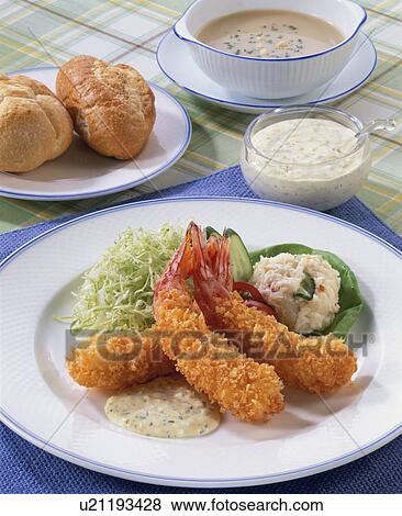 Stock Photo - Fried Shrimp. Fotosearch