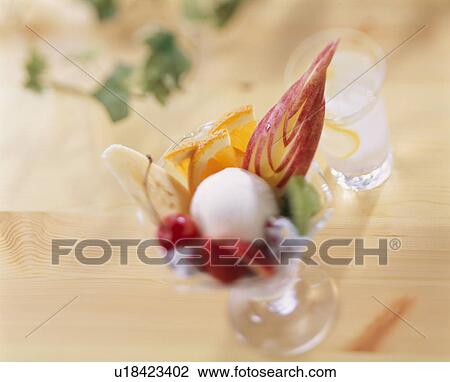 Stock Image - Fruit Parfait. Fotosearch