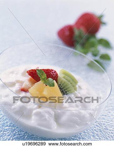 Fruit Yogurt View Large Photo Image Stock Photo - Fruit Yogurt. Fotosearch