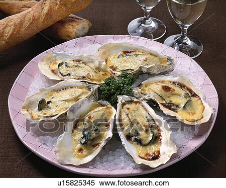 Gratin To Oyster View Large Photo Image Stock Photography - Gratin To Oyster. Fotosearch
