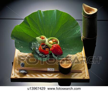 Stock Photo - Hors D'Oeuvre, Lotus. Fotosearch