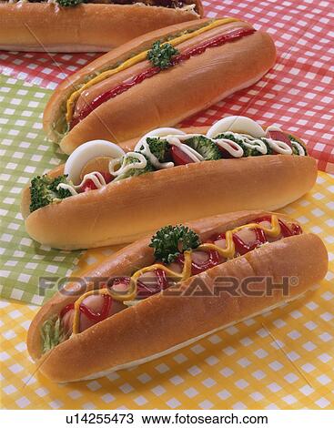 Hot Dog Set View Large Photo Image Stock Image - Hot Dog Set. Fotosearch