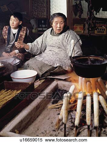 Stock Photography - Hotchpotch With Rice Bars, Akita Prefecture. Fotosearch