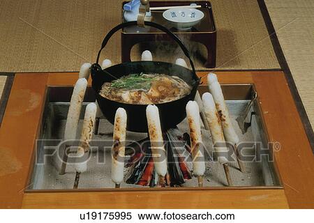 Stock Photography - Hotchpotch With Rice Bars, Akita Prefecture. Fotosearch