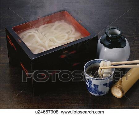 Japanese Noodles Cooked In Iron Pot View Large Photo Image Stock Photo - Japanese Noodles Cooked In Iron Pot. Fotosearch