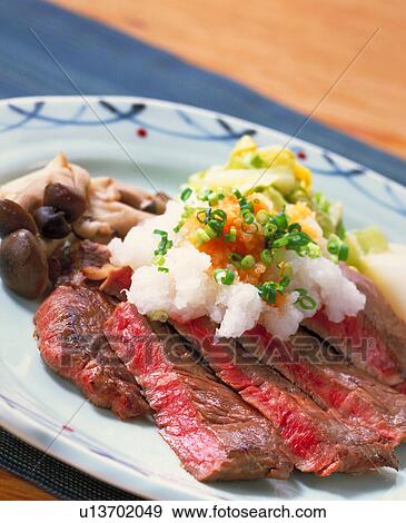 Japanese Style Steak View Large Photo Image Stock Photo - Japanese Style Steak. Fotosearch