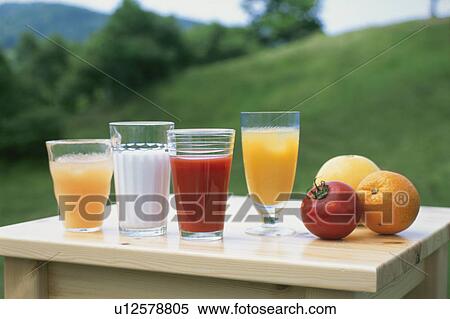 Juice Various Kinds, Outdoors, View Large Photo Image Stock Photography - Juice Various Kinds, Outdoors,. Fotosearch