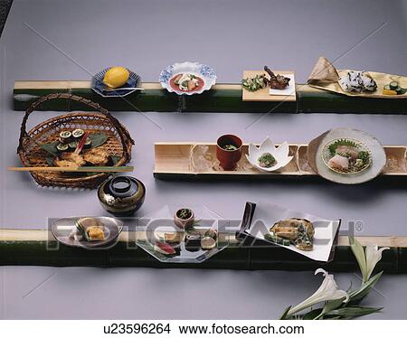 Kaiseki Cuisine View Large Photo Image Picture - Kaiseki Cuisine. Fotosearch