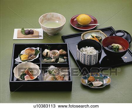 Stock Image - Kaiseki Cuisine. Fotosearch