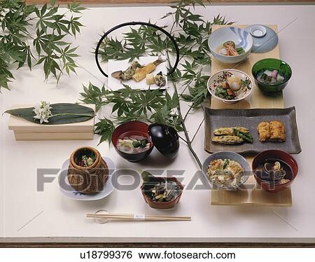 Kaiseki Cuisine View Large Photo Image Stock Photograph - Kaiseki Cuisine. Fotosearch