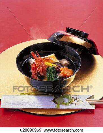 Kanto Rice Cakes In Vegetable Soup View Large Photo Image Stock Photo - Kanto Rice Cakes In Vegetable Soup. Fotosearch
