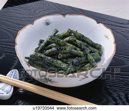 Picture - Kidney Bean With Sesame Sauce. Fotosearch