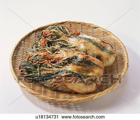 Stock Image - Kimchi, Chinese Cabbage. Fotosearch