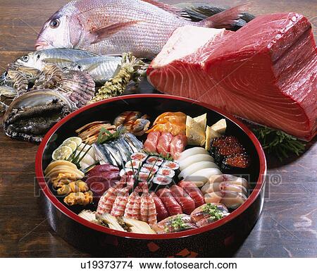 Nigiri Sushi View Large Photo Image Picture - Nigiri Sushi. Fotosearch