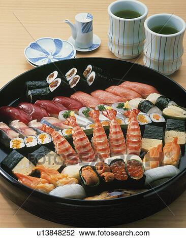 Nigiri Sushi View Large Photo Image Stock Image - Nigiri Sushi. Fotosearch